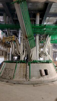 Forno de refino de ferro-manganês de baixo carbono de 10000 KVA com tecnologia de fusão por arco submerso