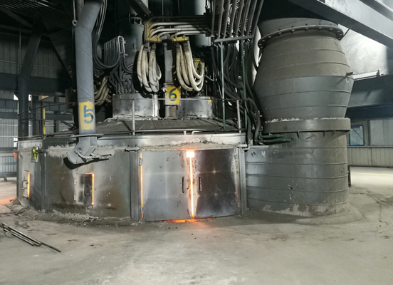 Mullita Fundida de Ganga de Carvão em Forno Elétrico a Arco de 4000kVA Equipamento de Fusão de Refratário Reciclagem de Resíduos Sólidos