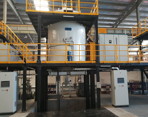 Forno de fusão por indução de frequência média 3T para refinação de ferro liga